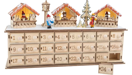 Fa adventi naptár – dekoráció is lehet belőle