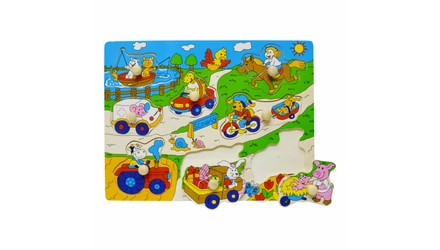 A fa fogantyús puzzle fejlesztő hatása