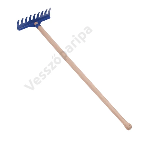 Kék fém gereblye - 60 cm-es