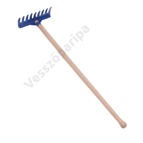Kék fém gereblye - 70 cm-es