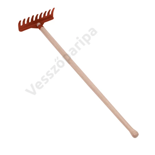 Piros fém gereblye - 70 cm-es