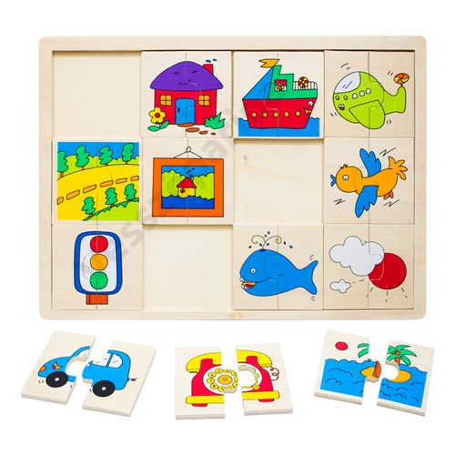 Puzzle felezős - járműves