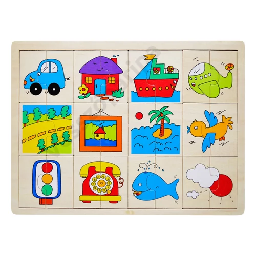 Puzzle felezős - járműves