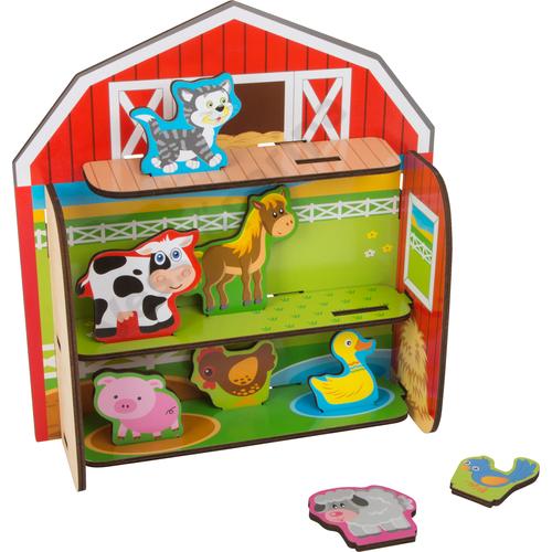 Farm játékkészlet rakosgatható állatokkal