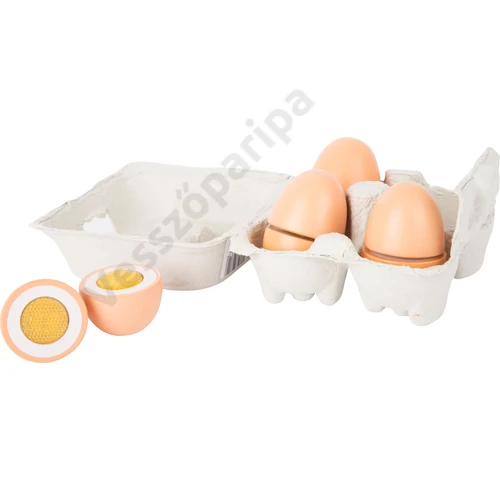 Fa szeletelhető tojások tartóval