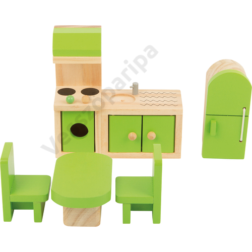 Babaház bútor - konyha - zöld