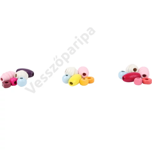 Gyöngyfűző készlet - rózsaszín eper