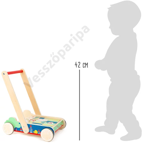 Small foot 11435 fa járássegítő kiskocsi mérete