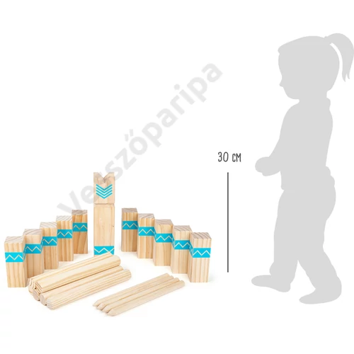 Small foot 12036 Active kubb szett fából mérete