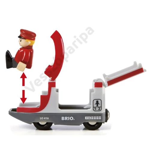 Brio mozdony vonatvezetővel