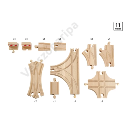 Brio 33307 11 részes advanced sínkészlet tartalma