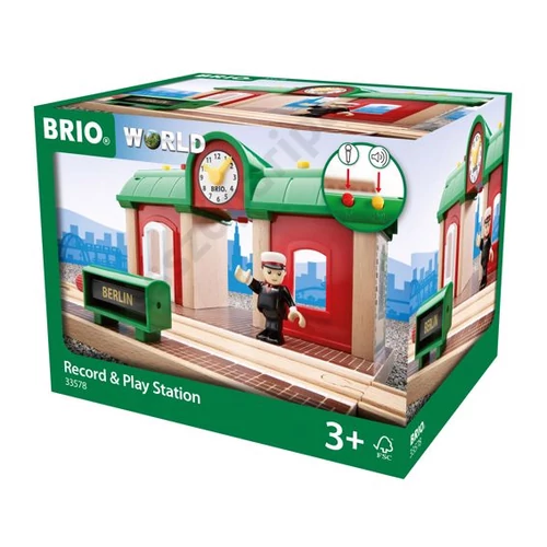 Brio World 33578 vasútállomás doboz