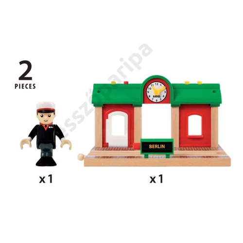 Brio World 33578 vasútállomás részei