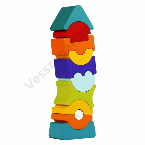 Cubika 12862 hajlékony fa torony különleges elemekkel