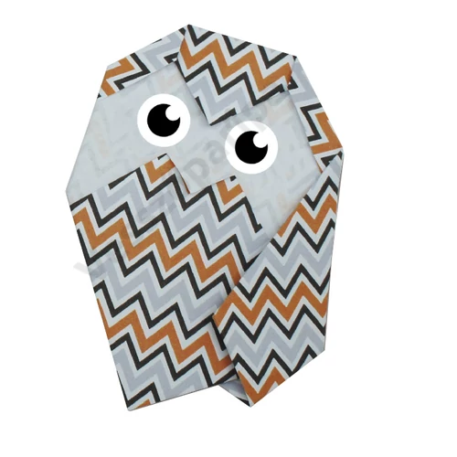 Funny Origami cikk-cakkos bagoly