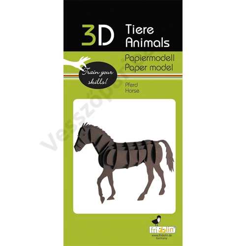 Fridolin 3D papírmodell ló