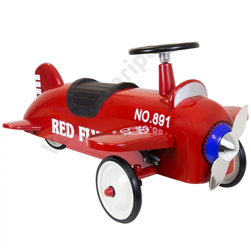 Goki red Flyer ráülős fém piros repülőgép