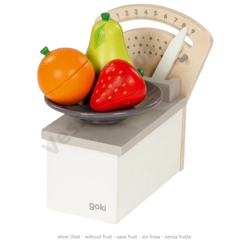 Goki 54504 fa játékmérleg szürke-fehér