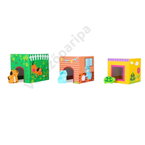 Bábel-torony, montesszori építőjáték - Háziállatos