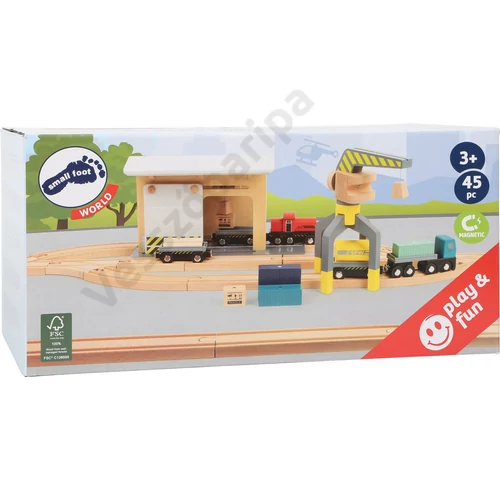 Small foot 11377 teherrakodó raktár favonat szett doboza