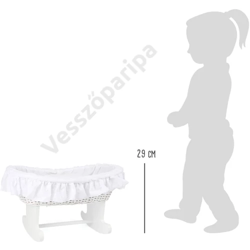 Small foot 11417 fonott fa bölcső mérete