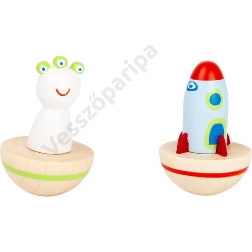 Fa űrhajó és űrlény figura 