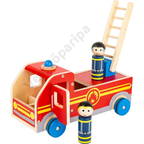 Small foot 11456 fa tűzoltóautó létrával és 2 figurával