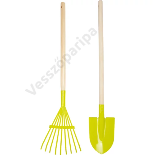 Lombgereblye és ásó gyerekeknek