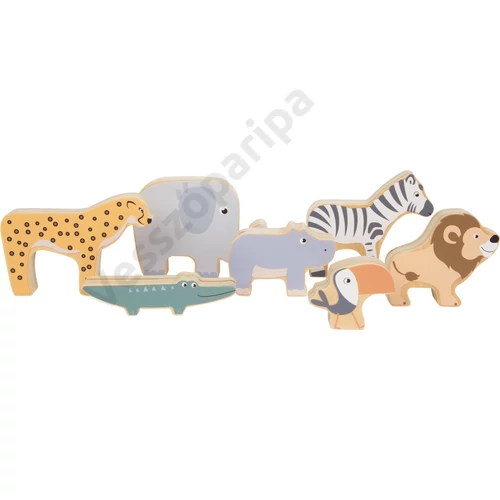 Szafari fa állat figurák szerepjátékhoz