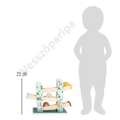 Small foot 11707 szafari golyópálya hengerekkel mérete