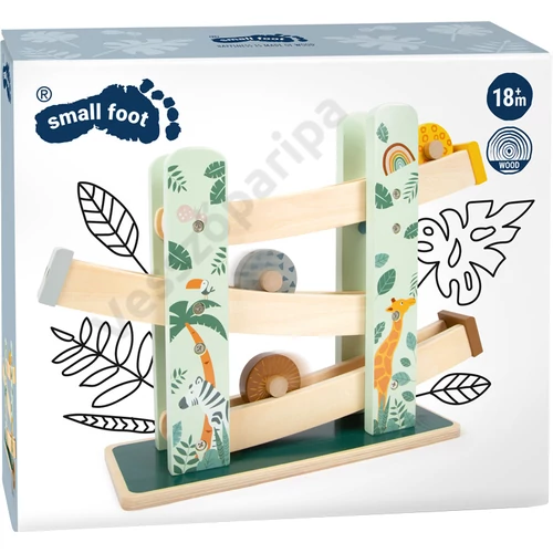 Small foot 11707 szafari golyópálya hengerekkel doboza