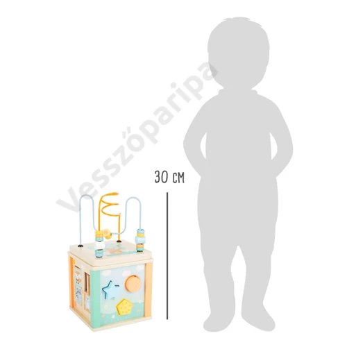 small foot 11724fa pasztell színű golyóvezető kocka mérete