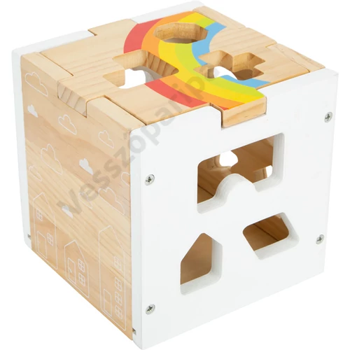 Fa modern formabedobó játék, Rainbow design