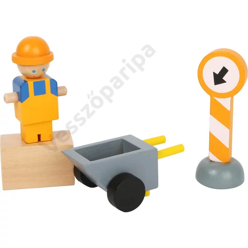 Fa építőmunkás figura