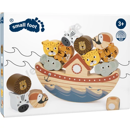 Small foot 12229 Szafari egyensúlyozó bárka játék doboza