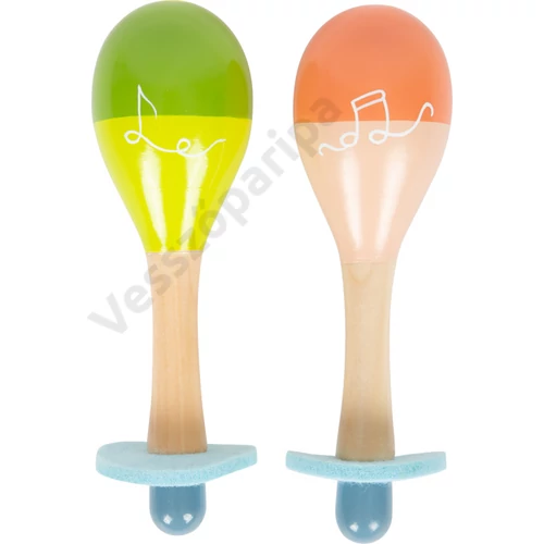 Színes, dupla rumbatök Groovy beats, maracas fa játék hangszer