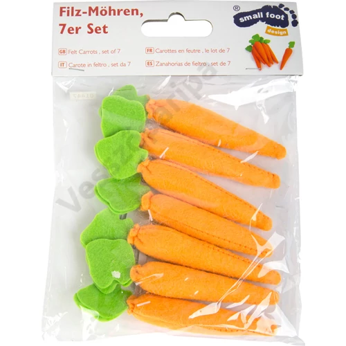 Filc játék zöldség, sárgarépa