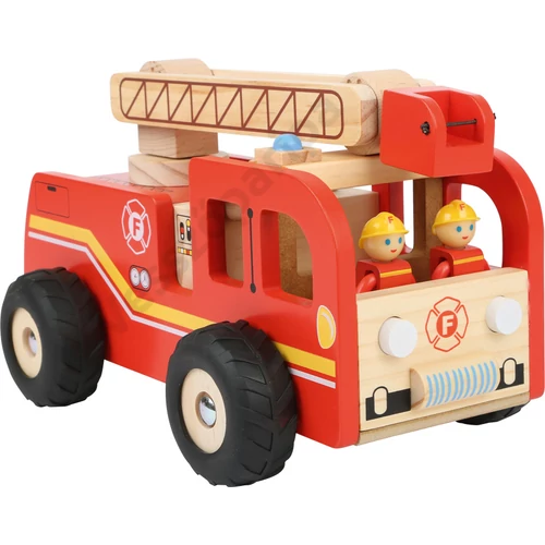 Small foot 8509 fa tűzoltóautó létrával és 2 figurával