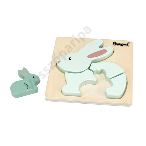 6 darabból álló nyuszis fa puzzle