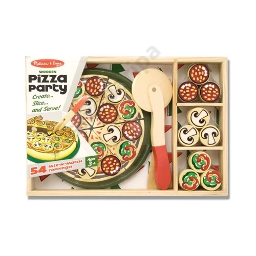 Melissa and Doug pizza szett dobozban