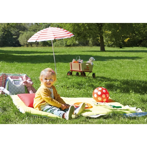 Húzható TIL fa kiskocsival piknikezés