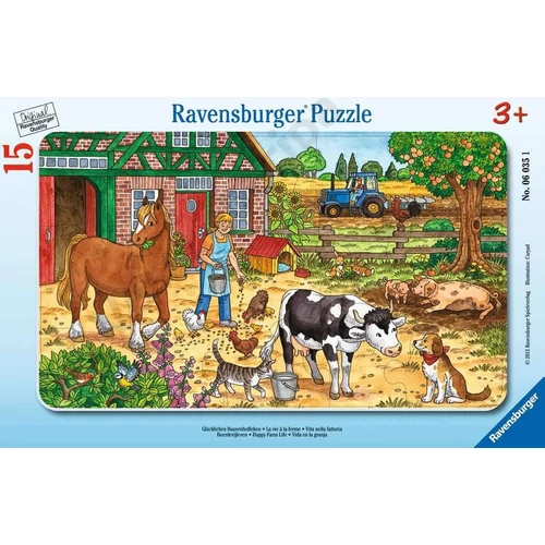 Ravensburger puzzle 15 darabos Élet a tanyán
