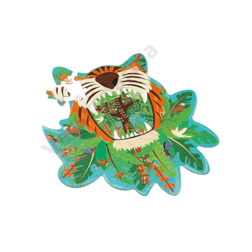 Scratch Europe forma puzzle dzsungel tigris