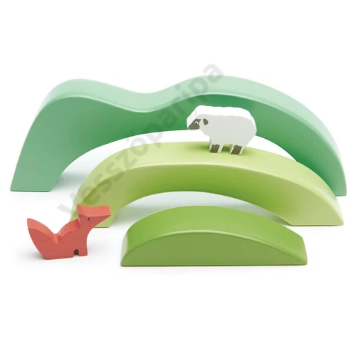 Hegy és domb fa építőjáték - Tender Leaf Toys
