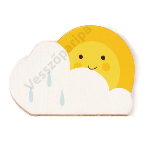 Napocska és esőfelhő díszítés esőboton