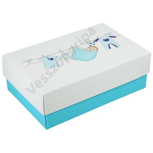 Buntbox Baby Boy azúr színű ajándékdoboz