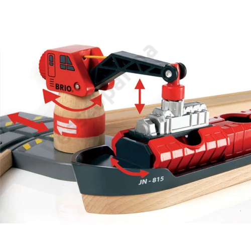 Brio World delux vonatszett mágneses daruja