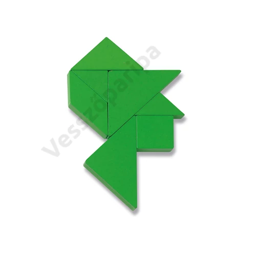 Zöld színű fa tangram
