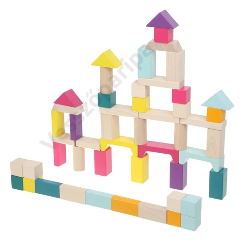 Cubika ECO klasszikus fa építőkocka szett