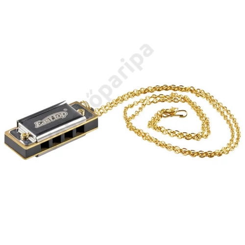 Goki mini fém szájharmonika láncon